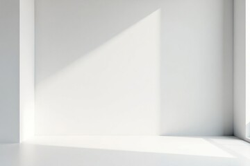 Fototapeta premium Pure white backdrop, elegant minimalist aesthetic, smooth, image, glossy