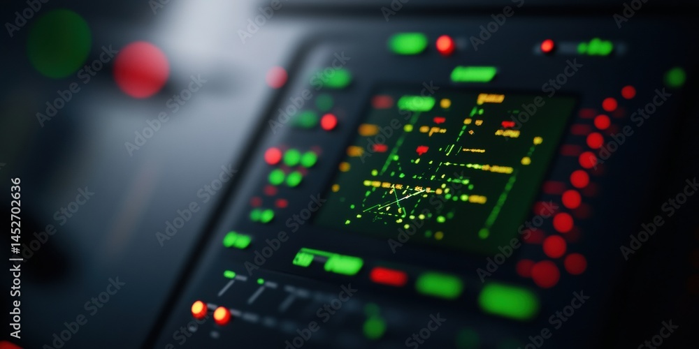 Poster ai-powered aviation logistics immersive digital radar interface revolutionizing real-time transporta