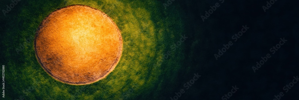 Poster minimalist cosmic sphere radiant quantum texture exploring ethereal digital landscapes - futuristic 