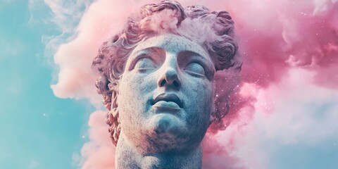 Ethereal Mindfulness Paradigm Classical Sculpture Meets Cosmic Consciousness - Innovative Digital Learning and Philosophical Wellness Experience for Contemplative Professionals