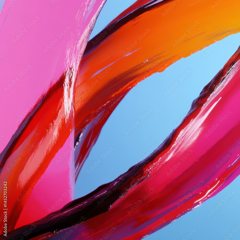 Poster Dynamic Color Flow High-Contrast Abstract Digital Art Capturing Fluid Motion, Vibrant Creative Expression and Modern Design Aesthetics for Innovative Visual Branding