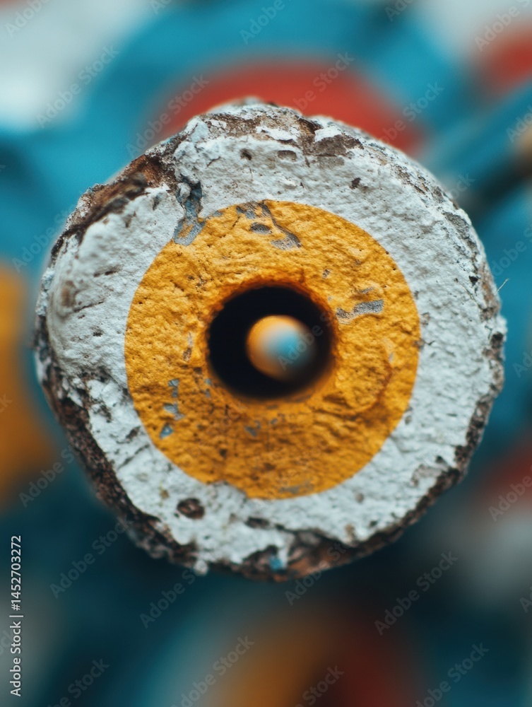 Poster Precision Performance High-Definition Archery Target Macro - Next-Gen Sports Analytics and Training Technology Visualization