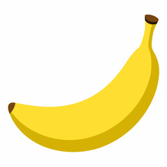 Banana isolated on white background 