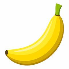 Banana isolated on white background 