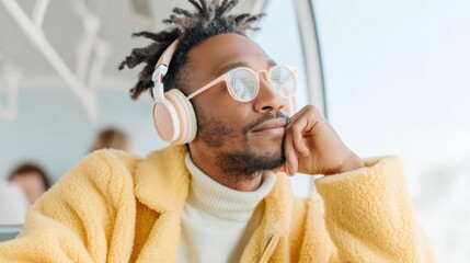 National Public Radio Day Hyper-Connected Gen Z Wellness Moment - Mindful Urban Transit Soundscape for Digital Audio Experience