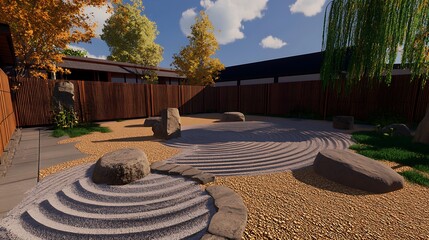 Obraz premium Zen garden design illustration