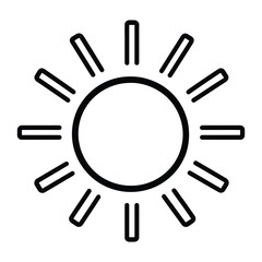 Fototapeta premium sun weather forecast atmosphere condition vector icon