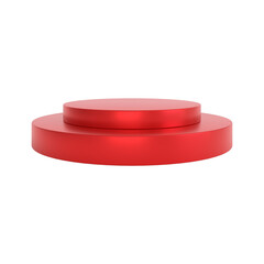 3d cylinder stage red