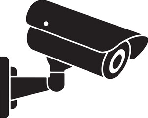 cctv camera isolated on white background