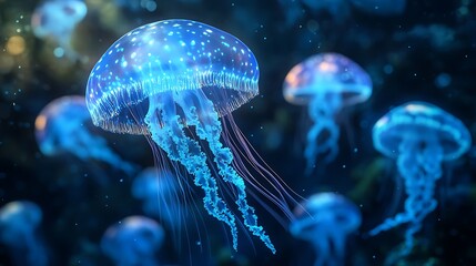 Create stunning jellyfish inspired home décor bringing ocean vibes picture
