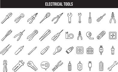 Electrical Tools Set Illustration