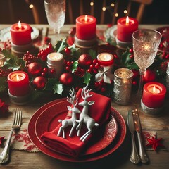 christmas table decoration