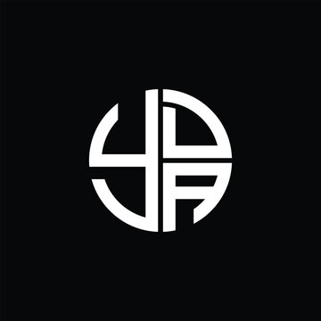 YDA logo YDA icon YDAvector YDA monogram YDAletter YDAminimalist YDA Circle YDAflat Unique modern flat abstract logo design.