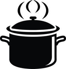 cooking pot vector illustration