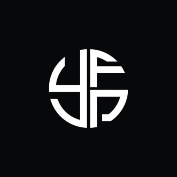 YFP logo YFP icon YFPvector YFP monogram YFPletter YFPminimalist YFP Circle YFPflat Unique modern flat abstract logo design.