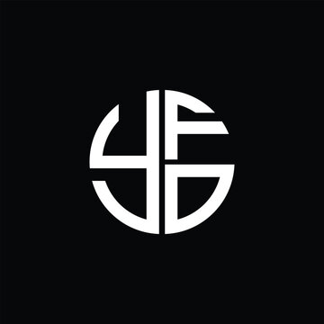 YFO logo YFO icon YFOvector YFO monogram YFOletter YFOminimalist YFO Circle YFOflat Unique modern flat abstract logo design.