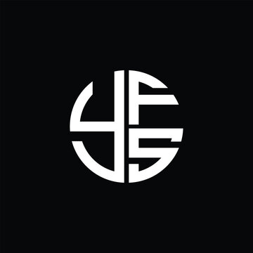 YFS logo YFS icon YFSvector YFS monogram YFSletter YFSminimalist YFS Circle YFSflat Unique modern flat abstract logo design.
