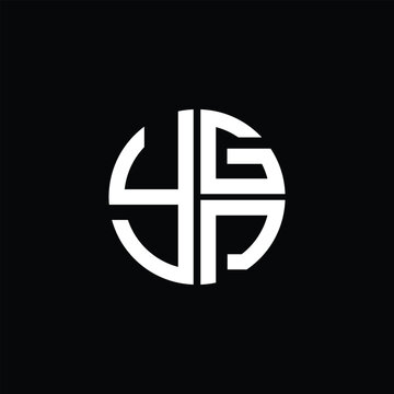 YGP logo YGP icon YGPvector YGP monogram YGPletter YGPminimalist YGP Circle YGPflat Unique modern flat abstract logo design.