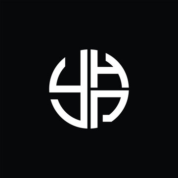 YHP logo YHP icon YHPvector YHP monogram YHPletter YHPminimalist YHP Circle YHPflat Unique modern flat abstract logo design.
