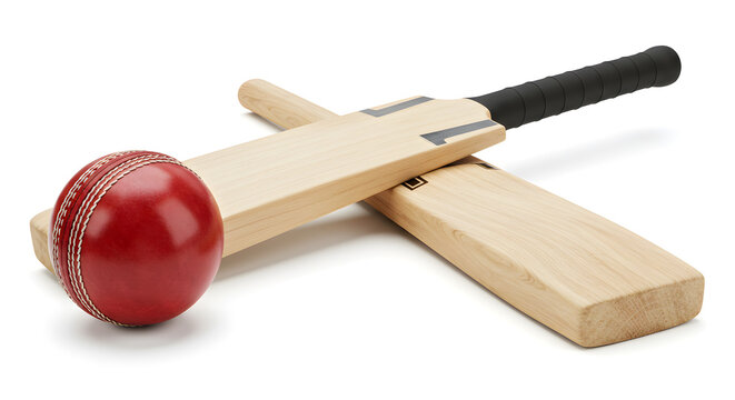 Cricket Bat and Ball: Sports Equipment Images