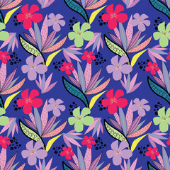 textile design with small flower pattern image
