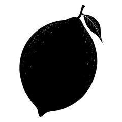 Fototapeta premium Food Lemon silhouette vector illustrator