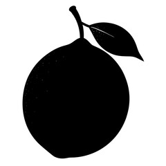 Food Lemon silhouette vector illustrator