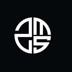 ZMS logo ZMS icon ZMS vector ZMS monogram ZMSletter ZMSminimalist ZMStriangle ZMSflat Unique modern flat abstract logo design.