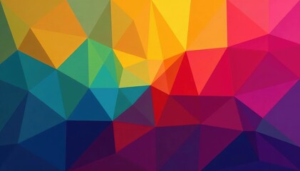 Abstract geometric shapes, vibrant color block, pattern, trend