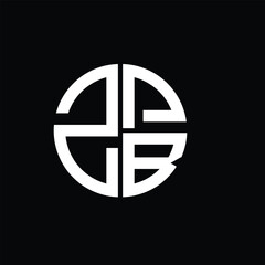 ZPB logo ZPB icon ZPB vector ZPB monogram ZPBletter ZPBminimalist ZPBtriangle ZPBflat Unique modern flat abstract logo design.