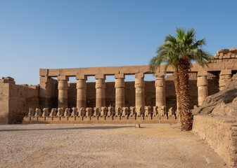 View of the karnak temple at daytime.