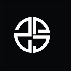 Obraz premium ZPJ logo ZPJ icon ZPJ vector ZPJ monogram ZPJletter ZPJminimalist ZPJtriangle ZPJflat Unique modern flat abstract logo design.