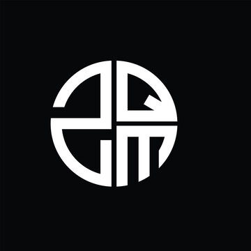 ZQM logo ZQM icon ZQM vector ZQM monogram ZQMletter ZQMminimalist ZQMtriangle ZQMflat Unique modern flat abstract logo design.