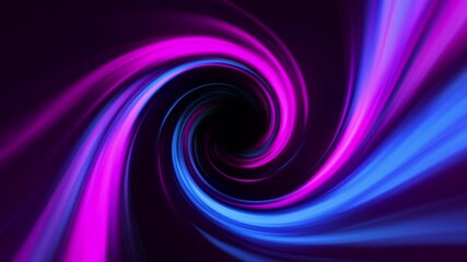 Abstract seamless 4K 60fps loop animation with vibrant neon spiral vortex in purple, pink, and blue gradient colors. Ideal dynamic background for futuristic, gaming, tech, and creative projects. - Powered by Adobe