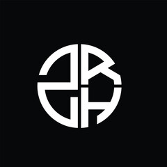 ZRH logo ZRH icon ZRH vector ZRH monogram ZRH letter ZRH minimalist ZRH triangle ZRH flat Unique modern flat abstract logo design.