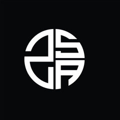 ZSA logo ZSA icon ZSA vector ZSA monogram ZSAletter ZSAminimalist ZSAtriangle ZSAflat Unique modern flat abstract logo design.