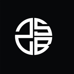 ZSB logo ZSB icon ZSB vector ZSB monogram ZSBletter ZSBminimalist ZSBtriangle ZSBflat Unique modern flat abstract logo design.