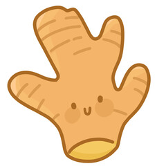 gingerbread man isolated on white