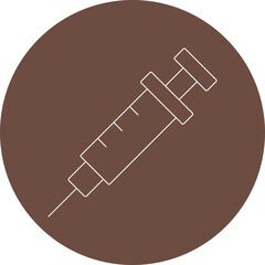 Syringe icon single vector illustration
