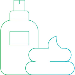 Obraz premium Cream icon single vector illustration