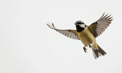 A bird spreads its wings and takes off into the air, ready to fly away