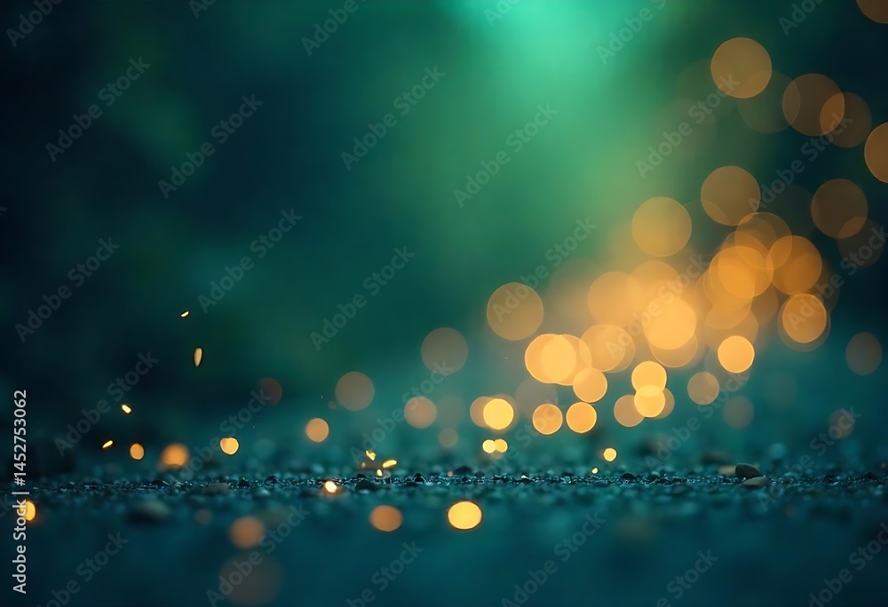 Poster generative ai illuminates the path with ethereal orbs of light dancing in the dusk
