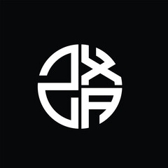 ZXA logo ZXA icon ZXA vector ZXA monogram ZXA letter ZXA minimalist ZXA triangle ZXA flat Unique modern flat abstract logo design.