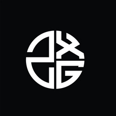 ZXF logo ZXF icon ZXF vector ZXF monogram ZXF letter ZXF minimalist ZXF triangle ZXF flat Unique modern flat abstract logo design.