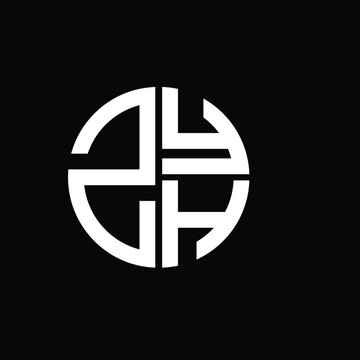 ZYH logo ZYH icon ZYH vector ZYH monogram ZYHletter ZYHminimalist ZYHtriangle ZYHflat Unique modern flat abstract logo design.