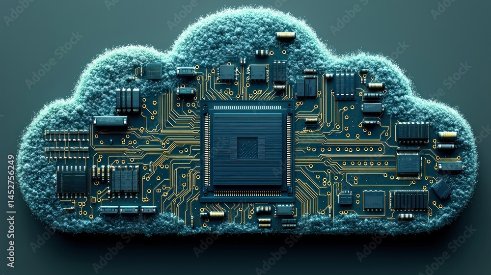 Aufkleber cloud computing: technological innovation and digital transformation