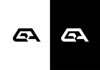 GA, AG letters monogram logo