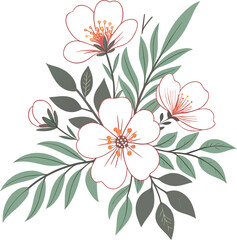 floral background with flowers