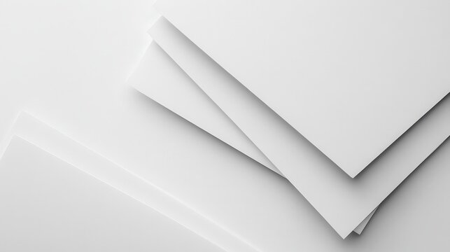 close up of a white box template on white background illustration