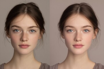 Before & After: Natural Beauty Retouching - Smooth Skin, Enhanced Features
